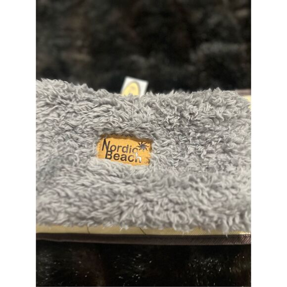 New Nordic Beach Original Grey Kitten Head Wrap Warm Winter Headband - Picture 3 of 4